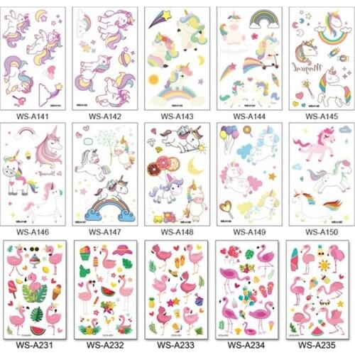 10-20pcs/set Colorful Halloween Skull Head Temporary Tattoo Sticker Child Adult Body Art Water Transfer Fake Tattoo for Face