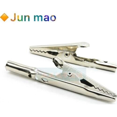 10PCS Alligator clip battery clip long and short legs with single handle clip anti static clip grounding clip long tail
