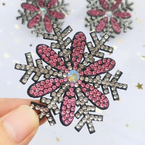 10pcs Flower Patches Rhinestone Crafts Supplies Hair Bow Making Supplies DIY Flat Back Resins for Hair Bows Sewing Supplies