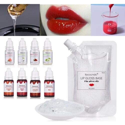 100ML DIY Lipstick Raw Material Moisturizing Matte Transparent Clear Lip Gloss Base Gel Oil Non-stick Gel Lip Gloss Lipgloss Gel