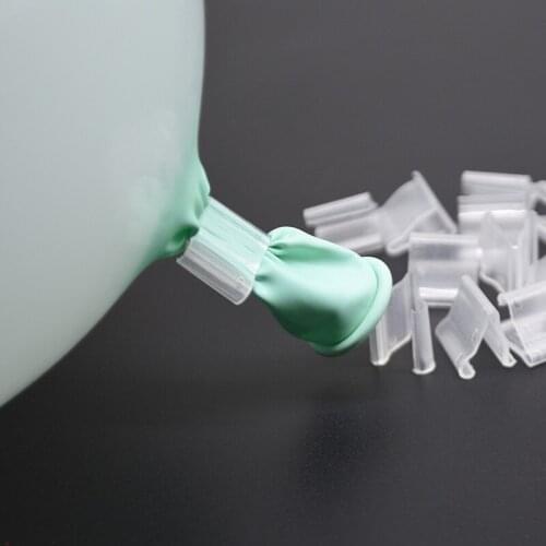 100pcs "V" "H" Shaped Balloon Sealing Clip Balloon Button Clip Balloon Chain Wedding Birthday Party Decoration Ballons