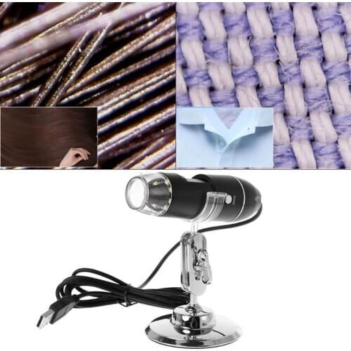 1000X USB Digital Microscope Camera Endoscope 8LED Magnifier with Metal Stand For Windows