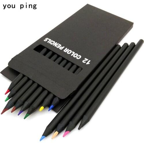 12pcs Set Color Standard Pencils Diamond Pencil Drawing Supplies Pencils For wood Material Office School stationery