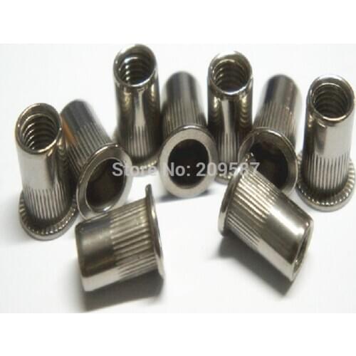 20pcs/Lot Free Shipping Metric Stainless Steel Blind Insert Rivet Nut Rivnut M4