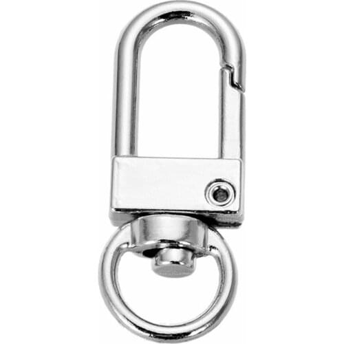 20Pcs Metal Lobster Clasp Clips Key Hook Keychain Split Key Ring Findings Clasps For DIY Keychains Wallet Chain Jewellery Making