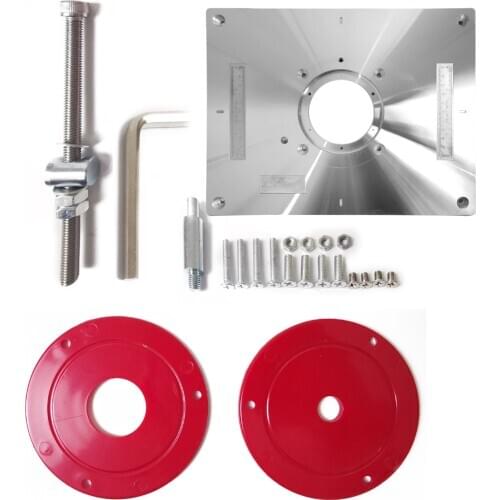 Aluminum Router Table Insert Plate Woodworking Tool Multifunctional Alloy Milling Trimmer Engraving Machine Router Plate Tool