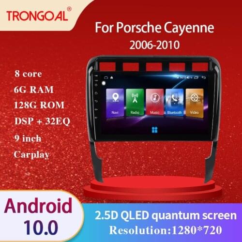 Car Radio DVD Player For Porsche Cayenne 2006 2007 2008 2009 2010 Android 10.0 GPS Multimedia Navigation Video WIFI