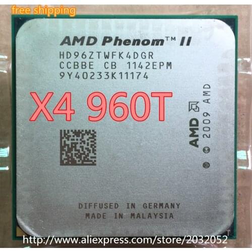 AMD Phenom II X4 960T 3.0Ghz L3=6MB can work Quad-Core Processor Socket AM3