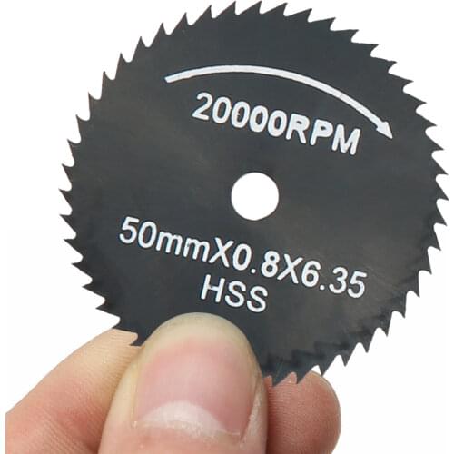 1pcs 50mmX0.8X6.35mm Circular Saw Blade Disc Circular Saw Blade Rotary Tool For Dremel Metal Cutter Power Tool Cutting Disc Saw