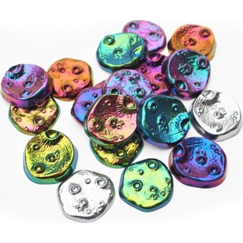Round Moon Planet Cosmic Stony Meteorite Pendant Resin Mold Jewelry Making Tools F3MD