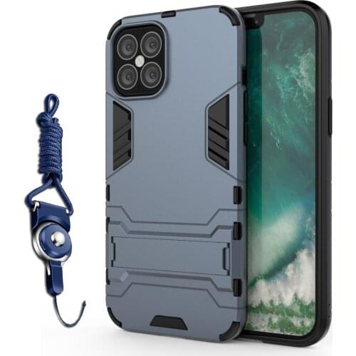 Hybrid Armor With Strip Case for iPhone 12 Pro Max mini 11 Pro stand Protect Phone Cover For iPhone SE 2020 XS XR X 8 7 Plus 6S