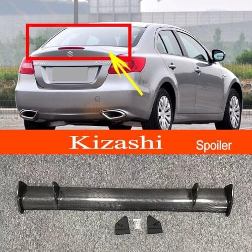 Kizashi Real Carbon Fiber GT-style Car-styling Sporty Rear Trunk Wing Spoiler for Suzuki Kizashi Sedan