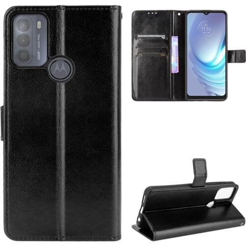 PU Leather Case For Motoroal Moto G40 Fusion G60 G50 G30 G10 G100 E7 Power Luxury Wallet With Flip Stand Case
