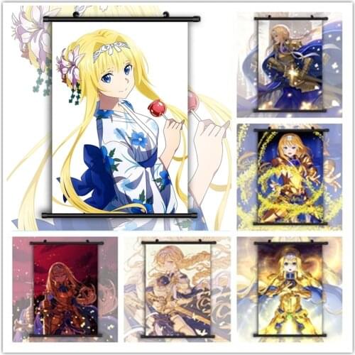 Sword Art Online Alice Schuberg Anime Posters Canvas Painting Wall Decor Retro Poster Wall Art Picture Room Decor Home Decor