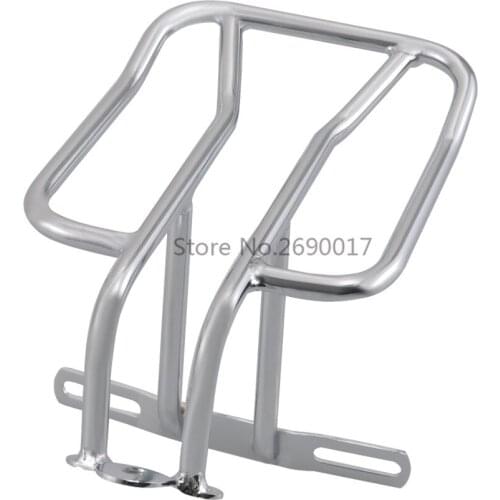 Motorcycle Chrome Rear Fender Luggage Rack Sissy Bar Support Shelf Solo Seat For Harley Sportster XL 883 1200 1000 Dyna Super