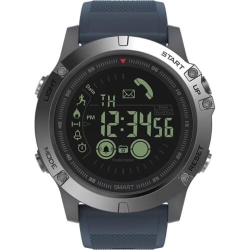 Outdoor Watch Mens Mountaineering Swimming Hiking Sports Waterproof Bluetooth Smart Watch for IOS and Android