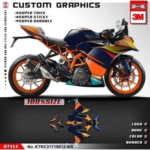 KUNGFU GRAPHICS Personalised Sticker Vinyl Decal Kit Vehicle Wraps for RC 250 390 RC250 RC390 2017 2018 2019 2020 Waterproof