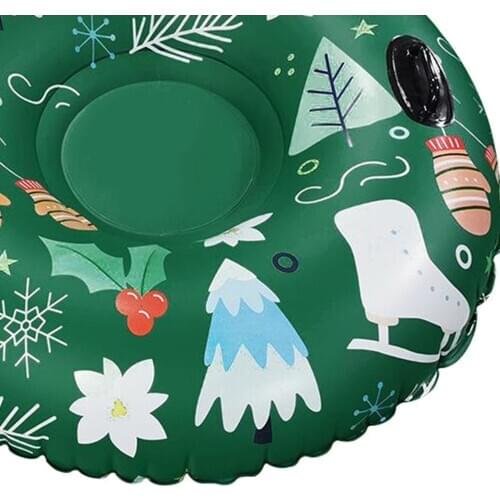 Inflatable Snow Tube Heavy Duty Freeze-Resistant 47'' Snow Sled Winter Outdoor