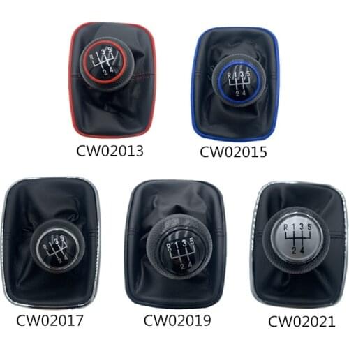 New 5 6 Speed Car Gear Shift Knob Lever Shifter Gaitor Boot For VW 1999-2004 Golf 4 IV MK4 GTI R32 Bora Jetta MT