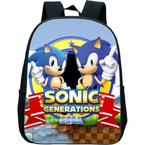 Hot Game Sonic Backpack Children Kawaii Kids School Bags Popular Pattern Toddler Rucksack Cute Boys Girls Kindergarten Backpack