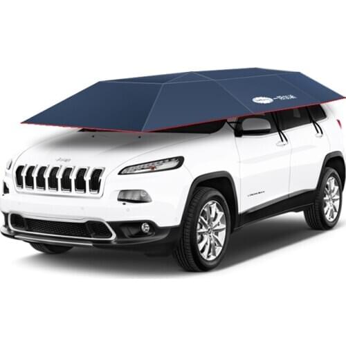 Dustproof Sunshade Folding Automatic Car Umbrella With External Battery