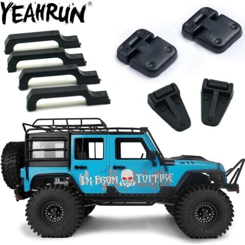 RC Car Door Handles & Door Hinges & Hood Hinge Kit ABS Plastic RC Model Car Parts for 1:10 RC Crawler TRX-4 TRX4 Defenders