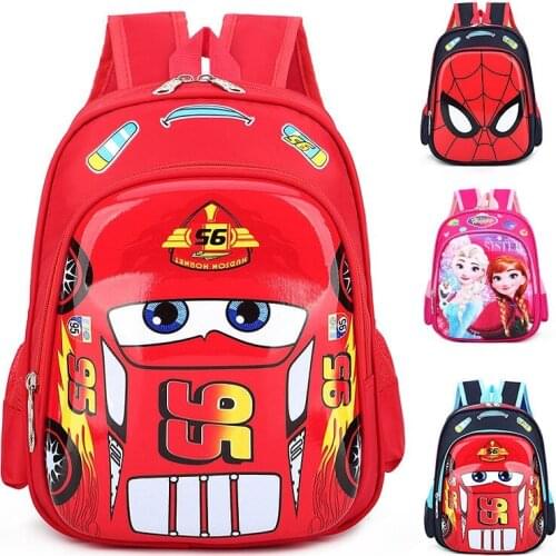 Disney cars Kid Cartoon bag for School children kindergarten backpack boys girls storage book bag