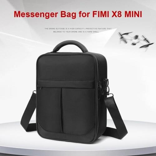 Travel Case Carrying Storage Shoulder Bag for FIMI X8 Mini Drone Shockproof Comfortable Messenger Crossbody Bag
