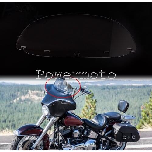 Motorbike 10" Windshield Wind Screen Front Fairing Deflector Windscreen for Harley Electra Street Glide Street Fat Bob Road King