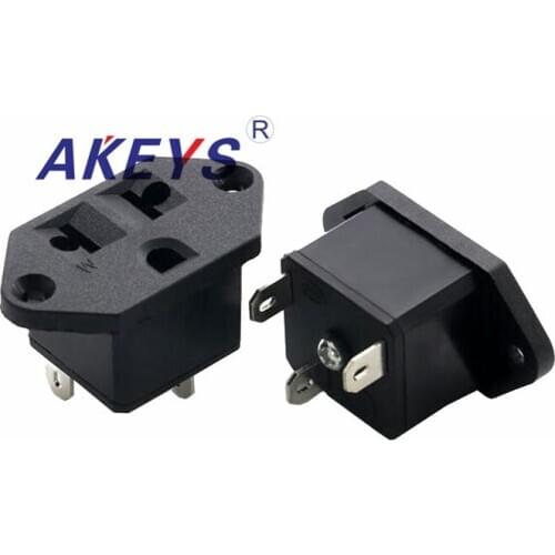 10 PCS AC-012 WD-601-1 10A250V AC power socket switch Without ears