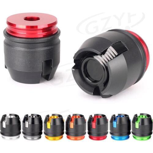 12mm CNC Wheel Rim Axle Fork Protector Caps for Honda CBR250 CBR150 CBR300 MXS125 GROM125 R15 R25 BWS125 NINJA250 300 Z125 Z250