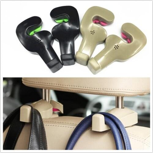 2pcs Car Shopping Bag Holder Seat Hook Hanger For SEAT Ibiza Leon Toledo Arosa Alhambra Exeo Supercopa Mii Altea Cordoba