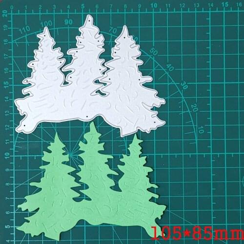 3pcs Christmas Trees Metal Cutting Dies Stencils diy Xmas Scrapbooking Photo Album Decorative Embossing Paper Card Crafts Die