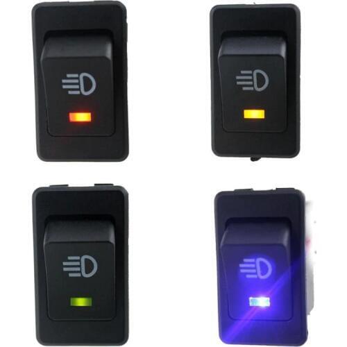 4Pin 2Position Rocker Switch 12V 35A Car Auto Fog Light Switch Waterproof Latching Rocker Toggle for Car Truck Marine Dash Bus