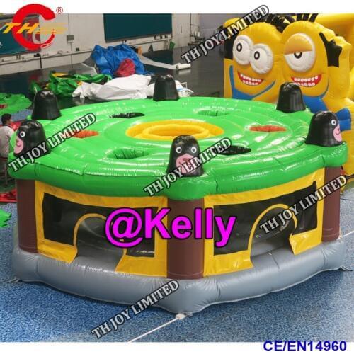 Free door shipping inflatable games china inflatable whack a mole for sale, commercial cheap human whack a mole interactive game