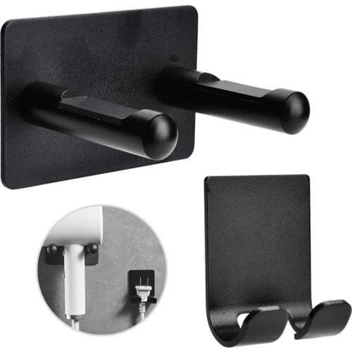 Rack Free Punch Storage Bracket Hanger Bathroom Silver Wall Mount For Dyson Hair Dryer Holder Waterproof Aluminium Storage Rack