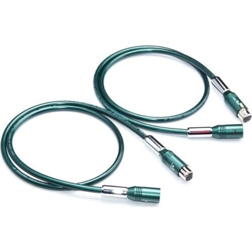 1 Pair Hifi XLR Cable High Purity OCC 2XLR Male to Female Cable to interconnection Microphone / Multimedia / sound / amp