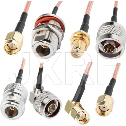 JXRF N Type Male Female to SMA Male female RG316 50 ohm Coax Cable Pigtail jumper