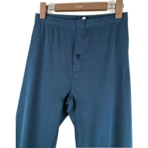 Suit Men Thermal Underwear With Fleece Thickened Cotton Sweater Round Collar Young Cotton Long Johns