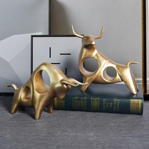 Nordic creative The cow Resin handicraft living room decoration desk home decoration accessories modern Small embellishments