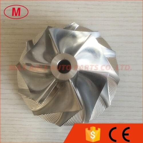 KTR110 reverse 6505-51-1410 72.14/106.00mm 6+6 blades turbocharger billet compressor wheel for Komats*u 6505-52-5410