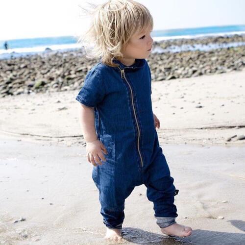 Lunoakvo Denim Overalls For Boys