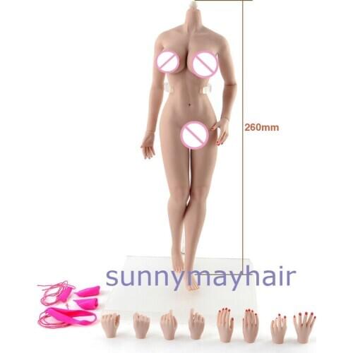 1:6 Scale Female Suntan Body Europe Girl Large Breast Flexible 12'' Figure Model