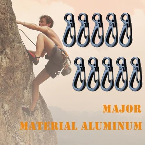 Multi-functional Portable Carabiner Hanging Rings Aluminium Alloy Hooks for Outdoor Travel Camping Mountaineering