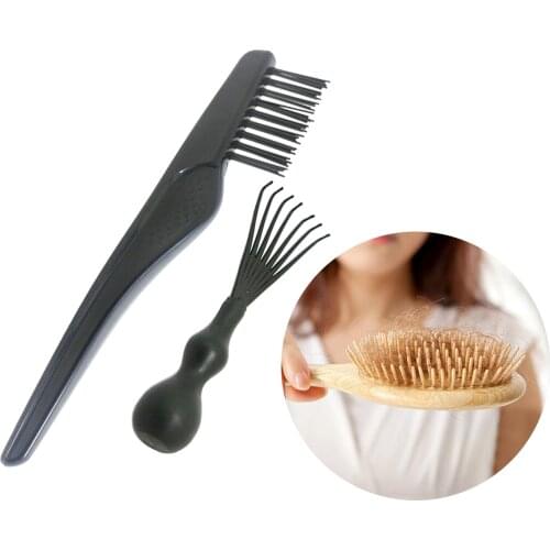 Pack of 2 Mini Hair Brush Cleaning Tool Cleaner Rake Comb Kit,Durable Material Convenient