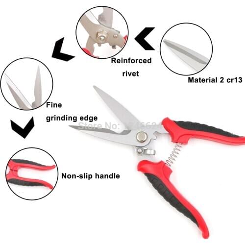 Gardening Tool Haicable Scissors KC-821S Easy Garden Tools For Flower And Tree Branch Cutter Power Stainless steel 4.0mm