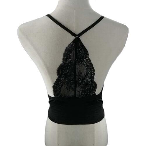 Sexy Lencería Strappy sujetadores sin mangas push up Lace Bralette transparente seamless intimates soutient gorge