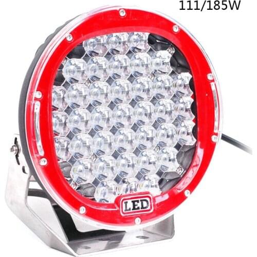 Auto Lighting System 9 inch 185W Round LED Work Light Spot Beam LED Work Lamp For Offroad 4x4 Cars And Trucks SUV ATV light