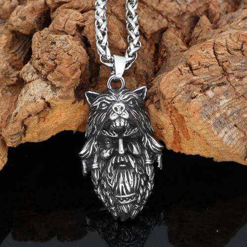 Nordic Viking amulet odin Amulet Stainless Steel Necklace With Valknut Rune Gift Bag