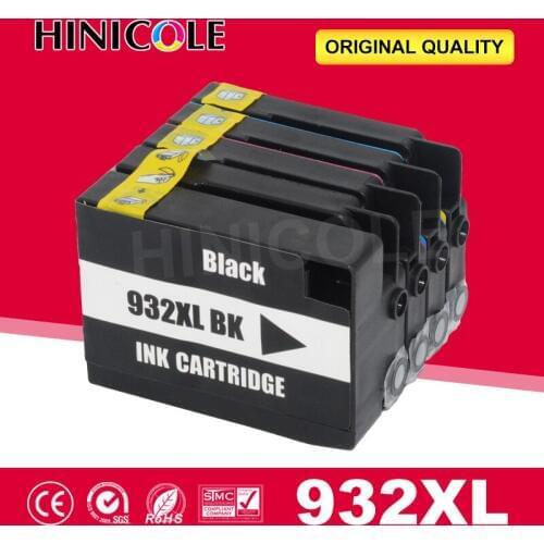 HINICOLE Compatible Ink Cartridge Replacement For HP 932 933 XL 932XL for HP Officejet 6100 6600 6700 7110 7610 7612 Printer